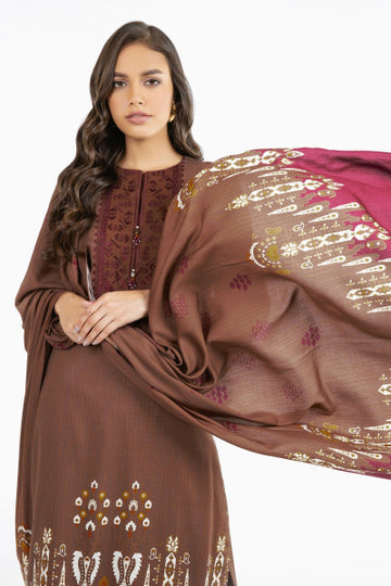 Alkaram FW-20.1-22-Brown Winter Collection 2022 Online Shopping